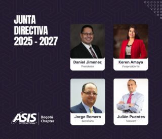 Nueva Junta Directiva de ASIS Colombia Capítulo 225